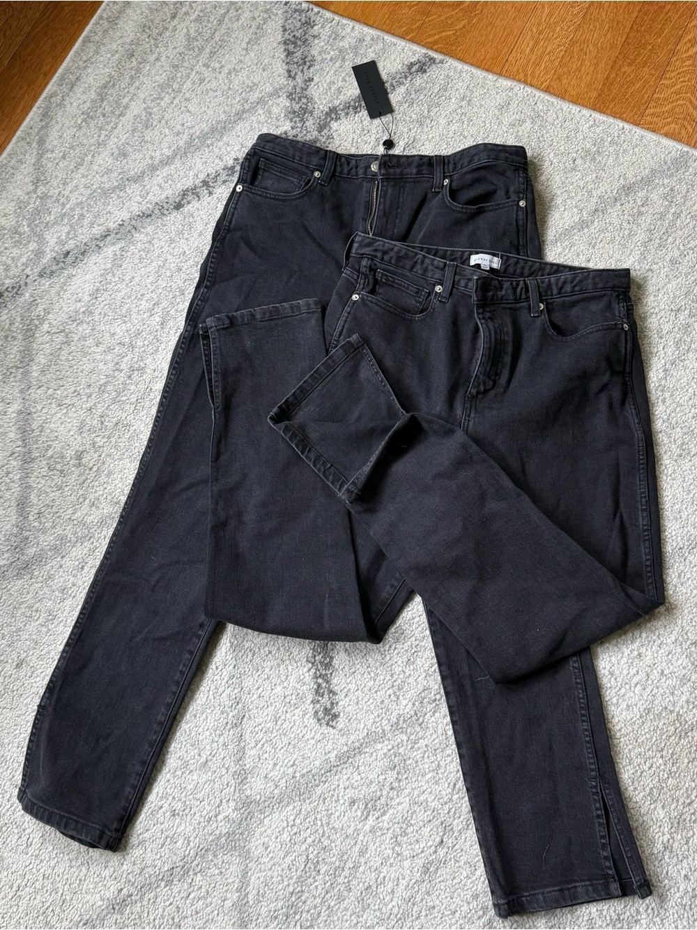 2 Pairs of Gianni Bini Black Straight-Leg Women’s Jeans